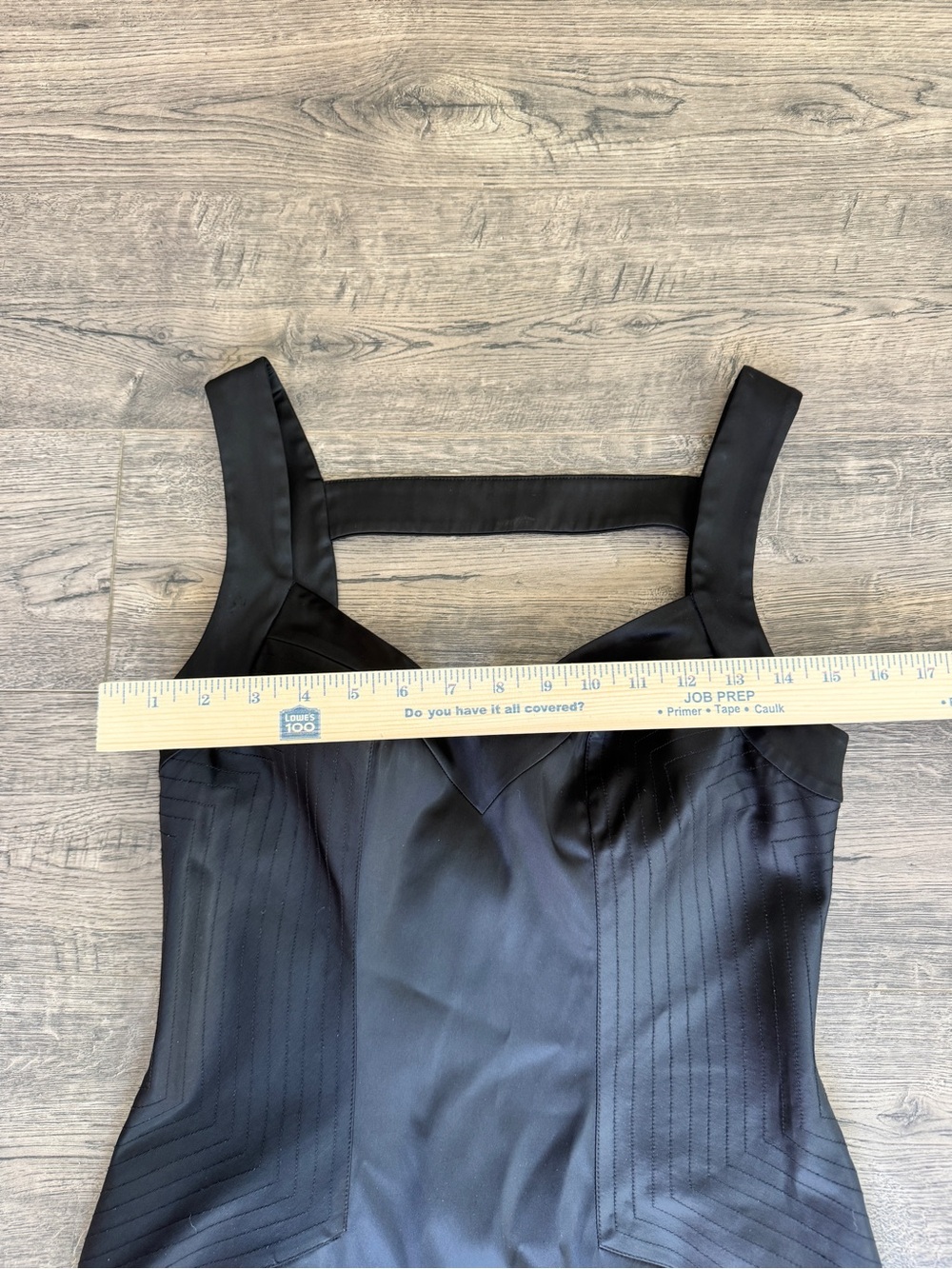Cache Black Mini Sheath Dress with Wide Straps - Picture 4 of 10